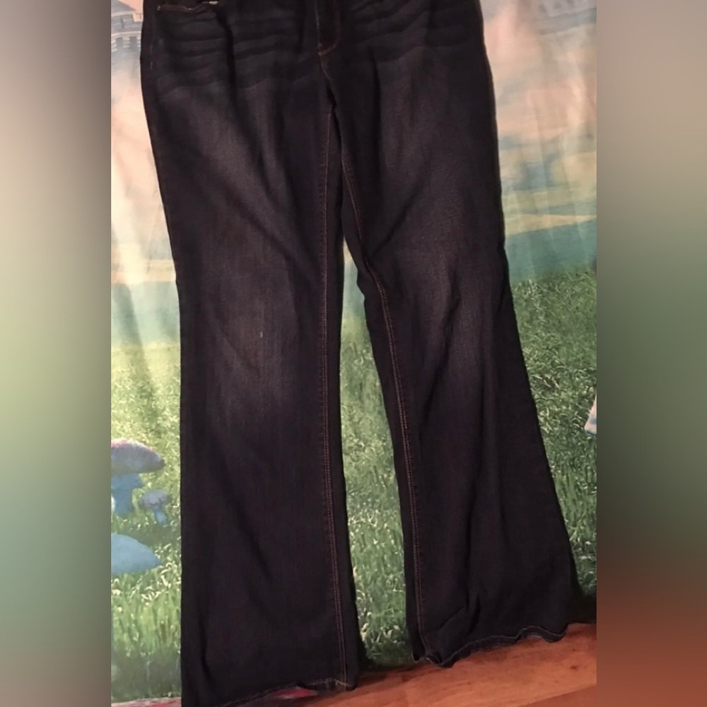 Denim Jeans Size 14 Distressed & Whiskering Est. 1948 Pants! - Picture 4 of 6